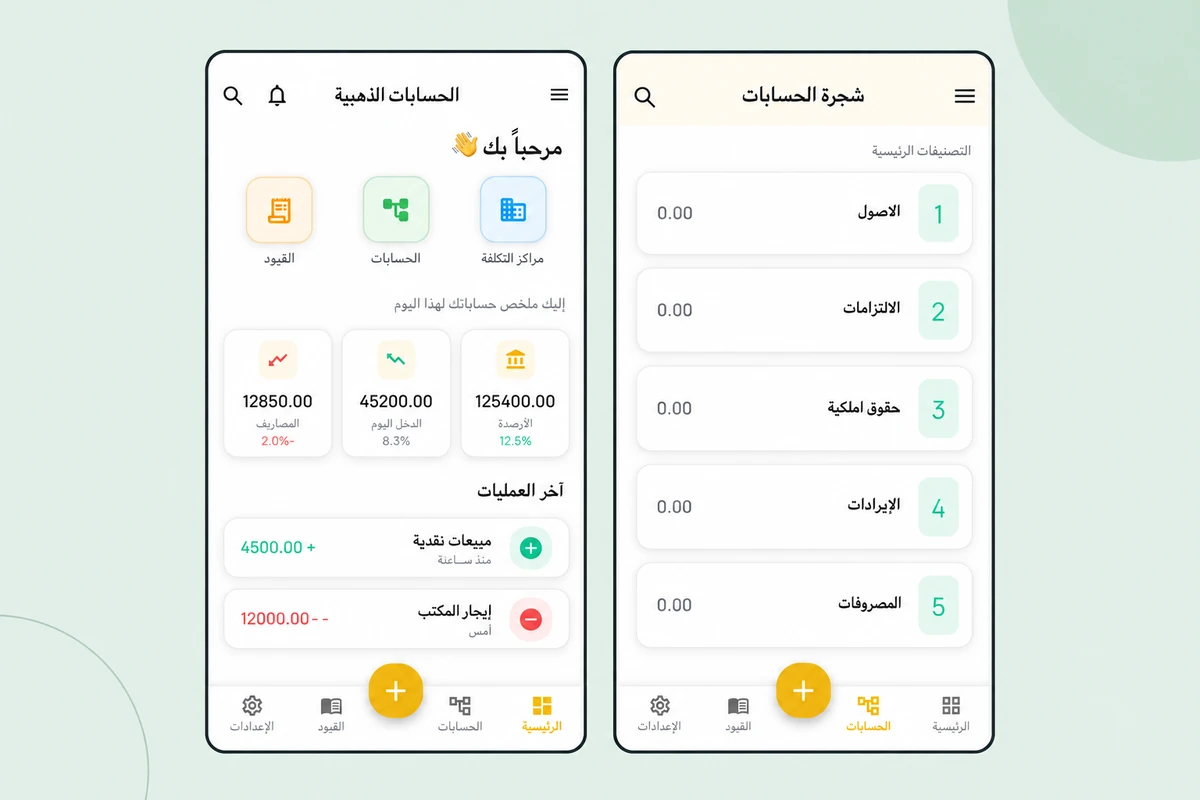 الحسابات الذهبية